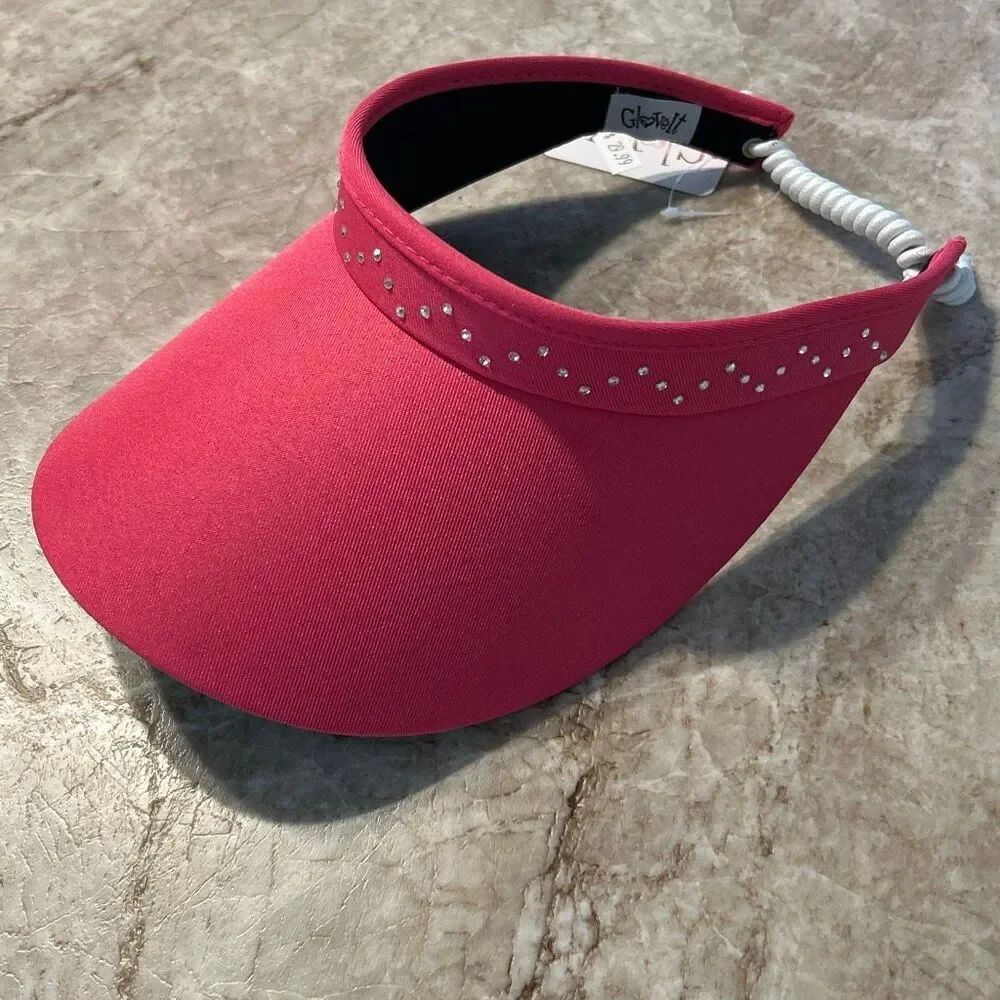 Pink Rhinestone Visor NWT